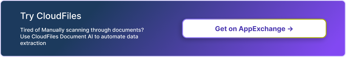 Try CloudFiles CTA Document AI