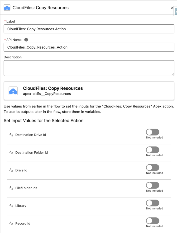 Copy Resource Action