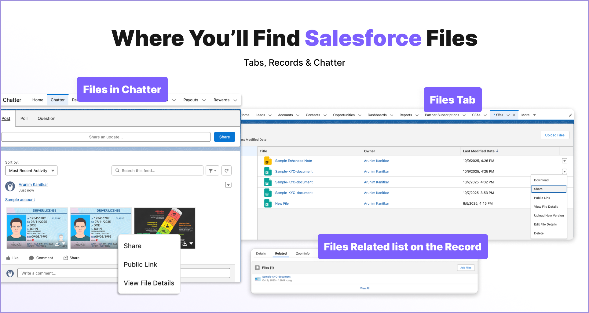 Where to find Salesforce Files