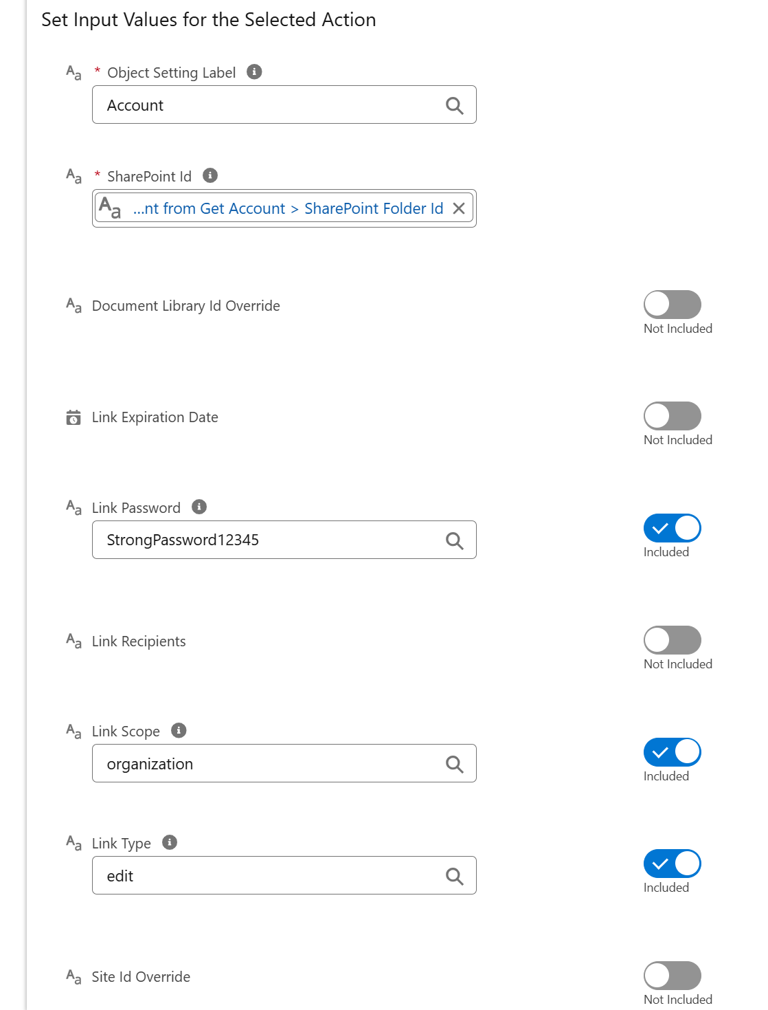 sfiles link sharing