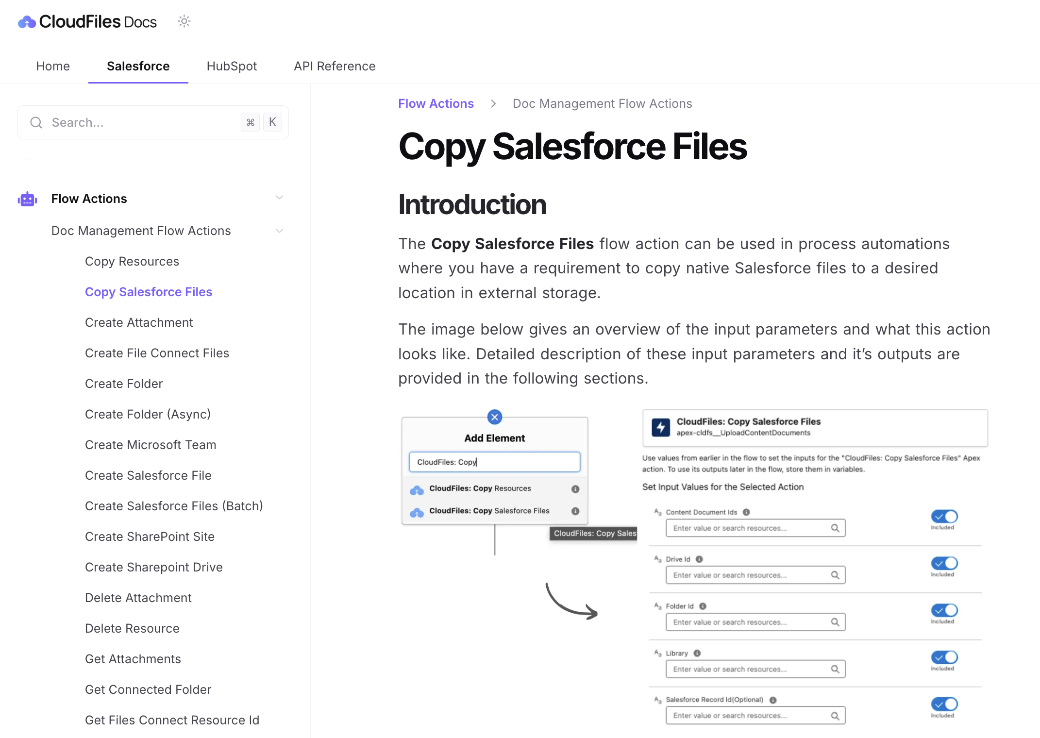 CloudFiles Flow Actions Library