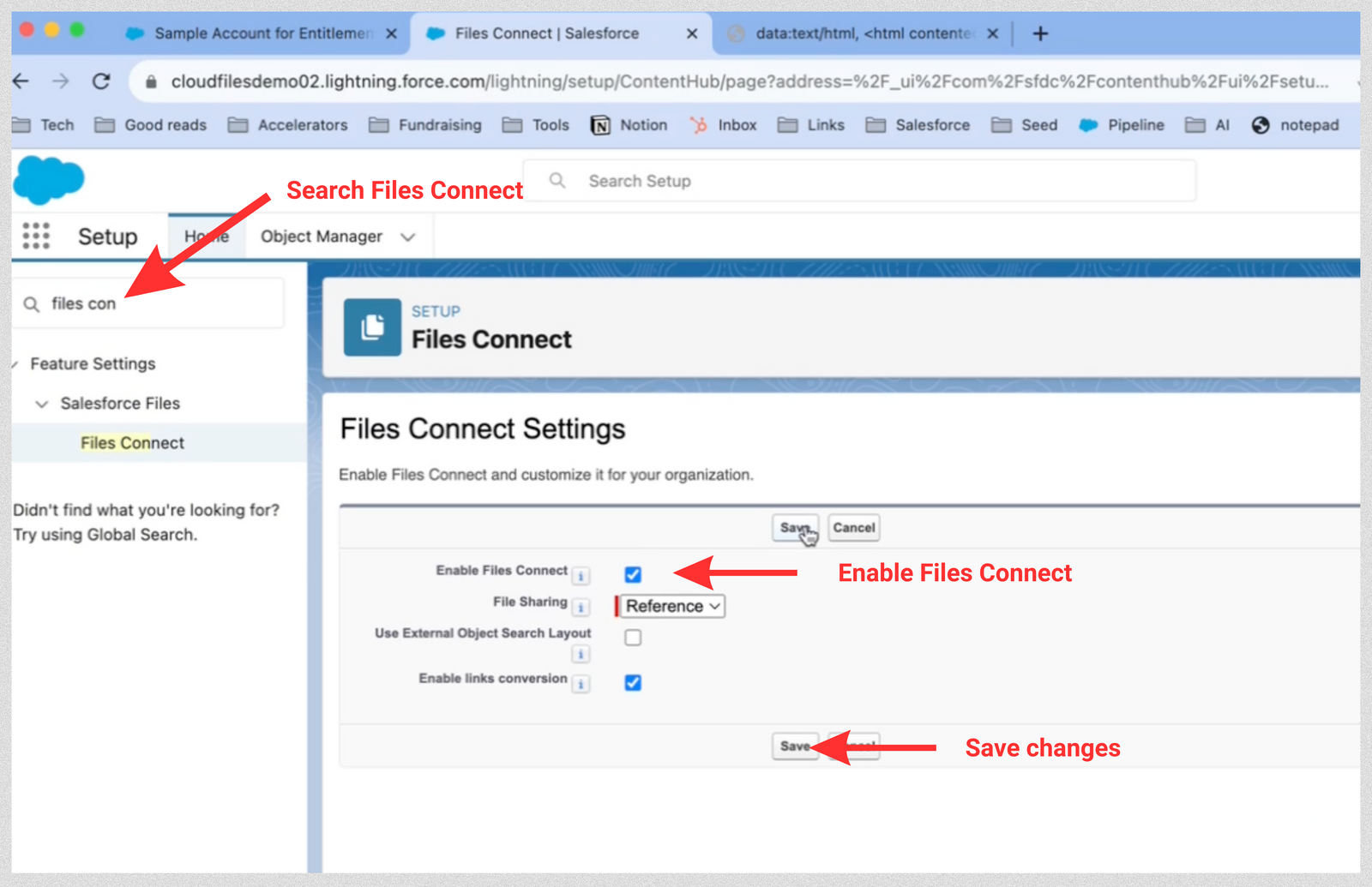 Step 1- Enable Files Connect