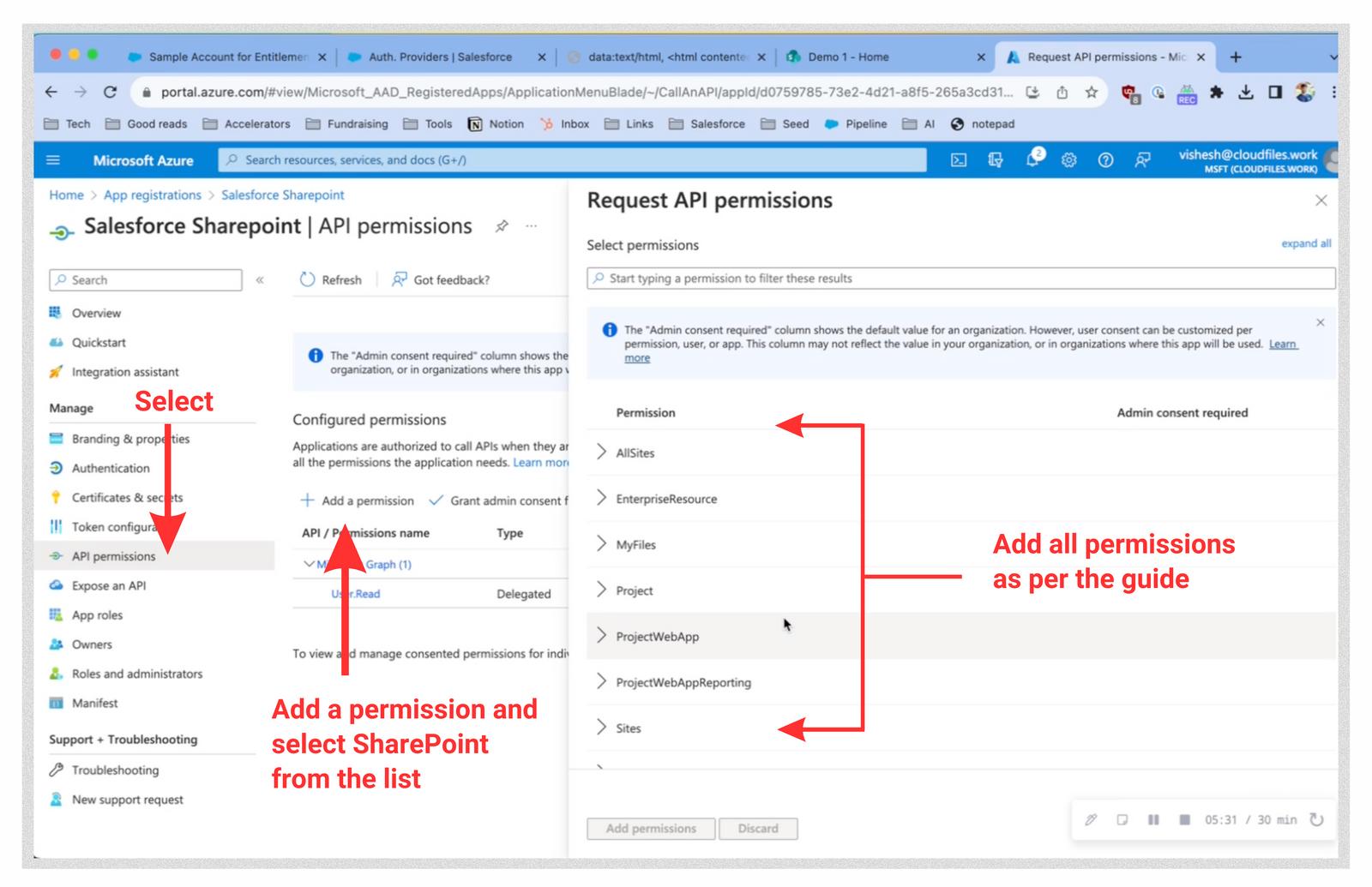 Step 4 - API permission