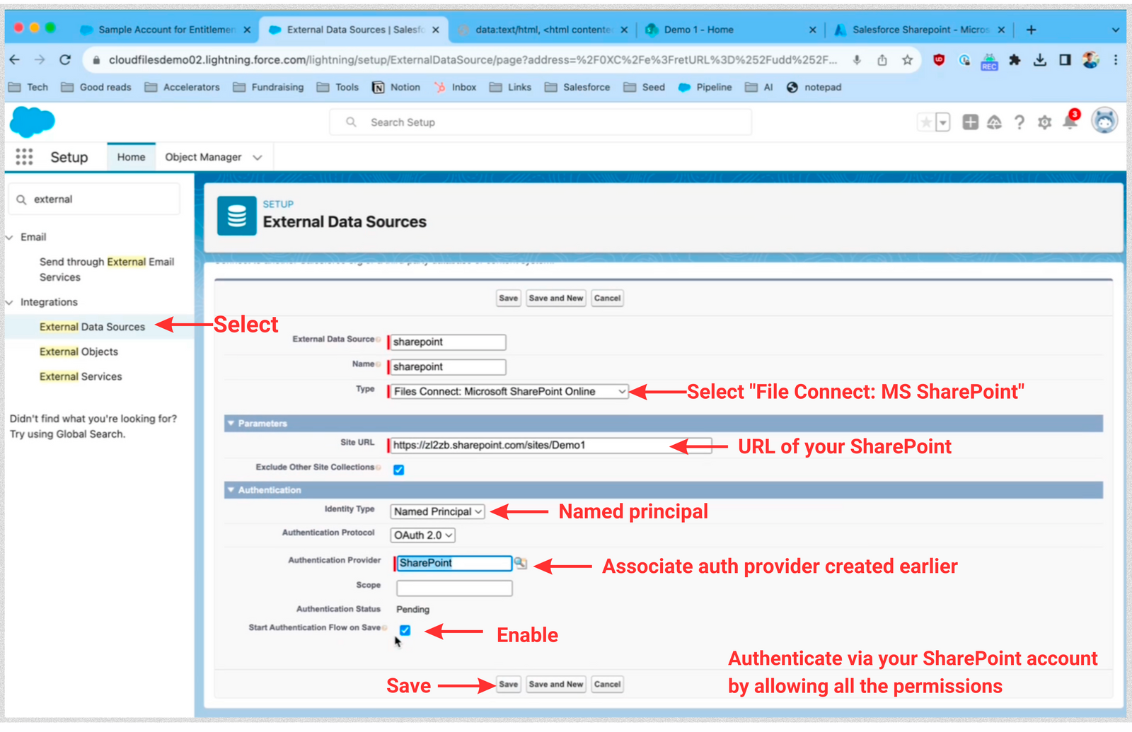 Step 5- Create an External Source 