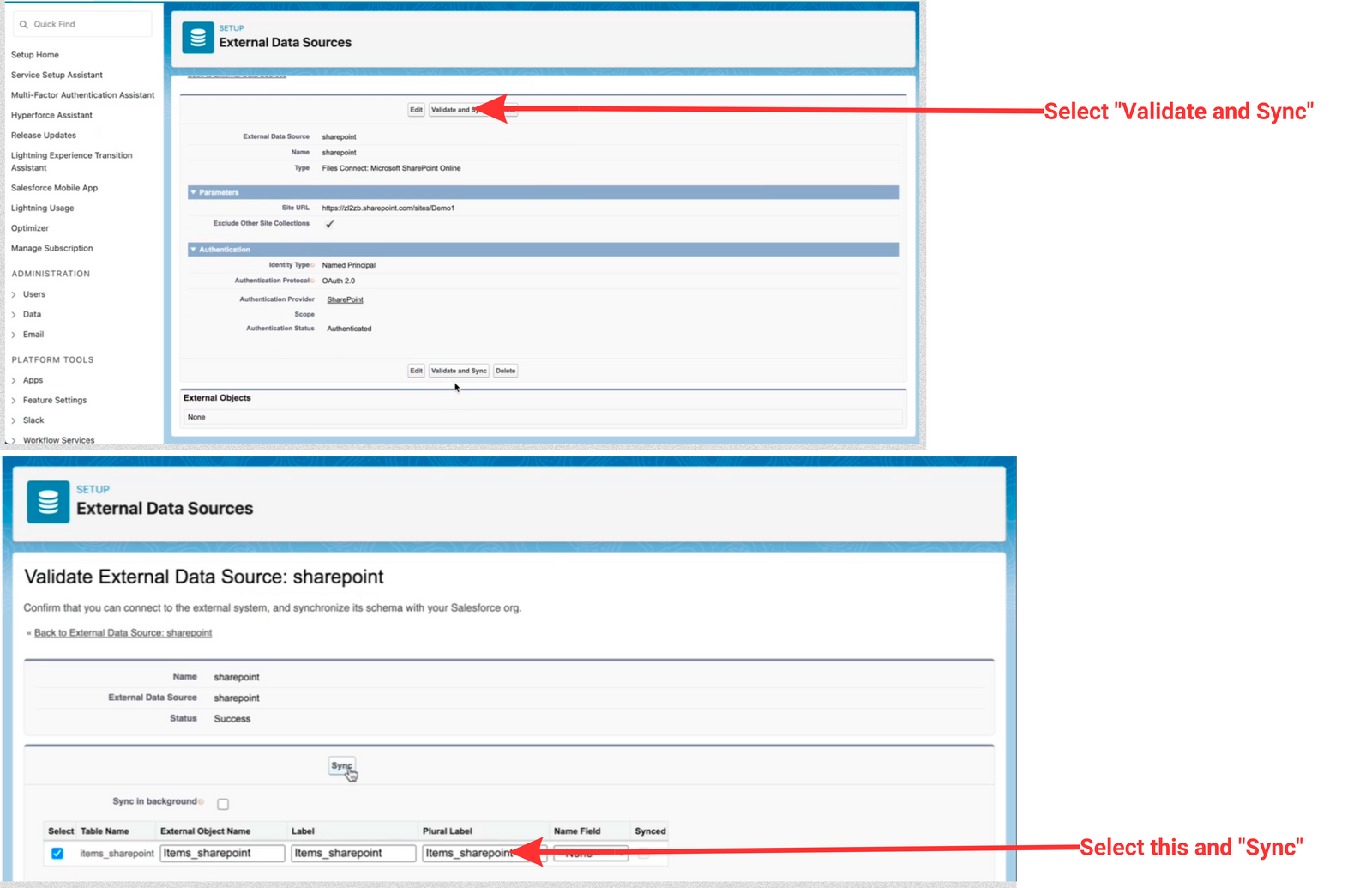 Step 6: Validate and Sync