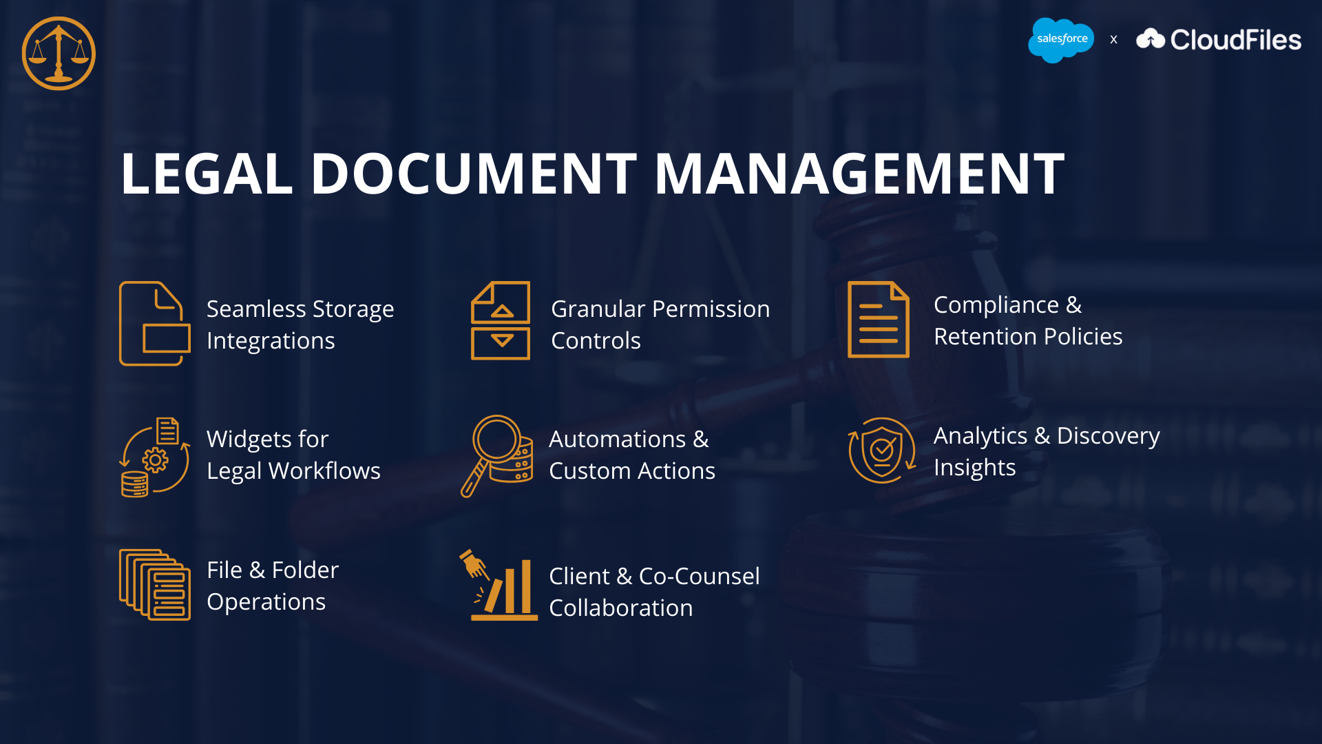Legal Document management using CloudFiles