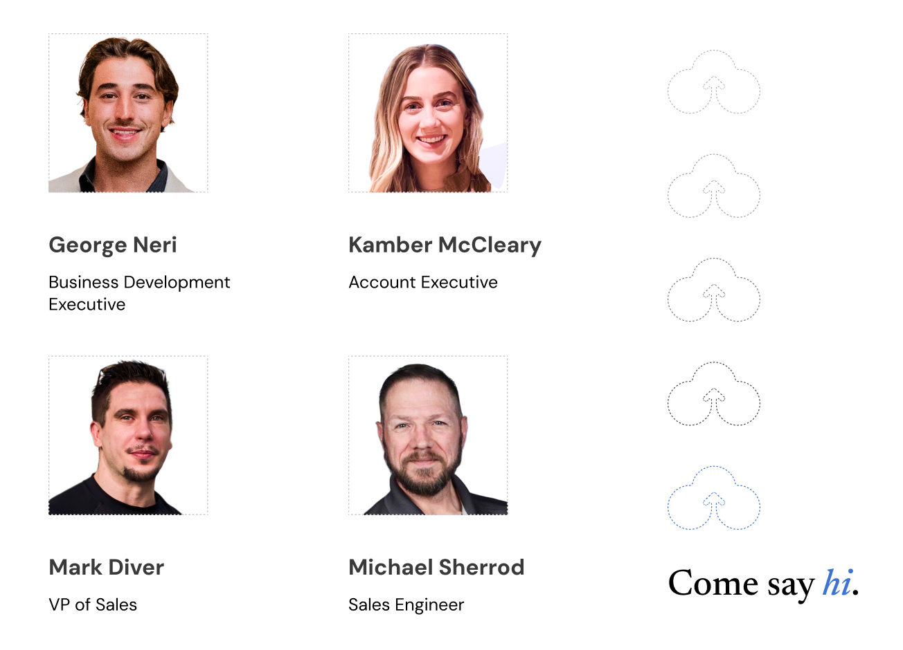 Four of the CloudFiles team you will find at booth 536: George Neri, Kamber McCleary, Mark Diver and Michael Sherrod.
