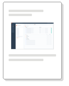 Compressed mockup of a HubSpot record showing the CloudFiles Document AI screens