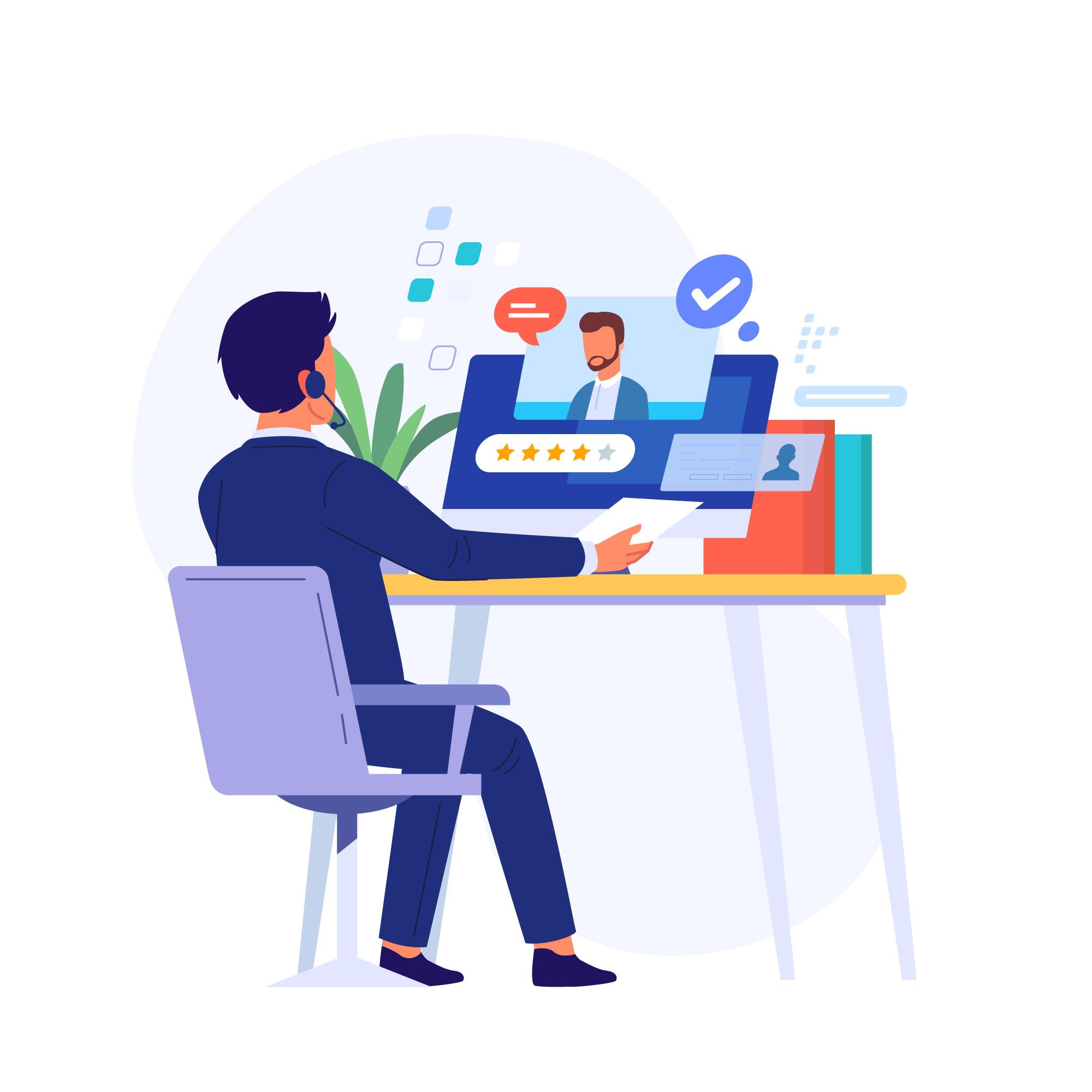 Customer onboarding and ticket intake screenshot