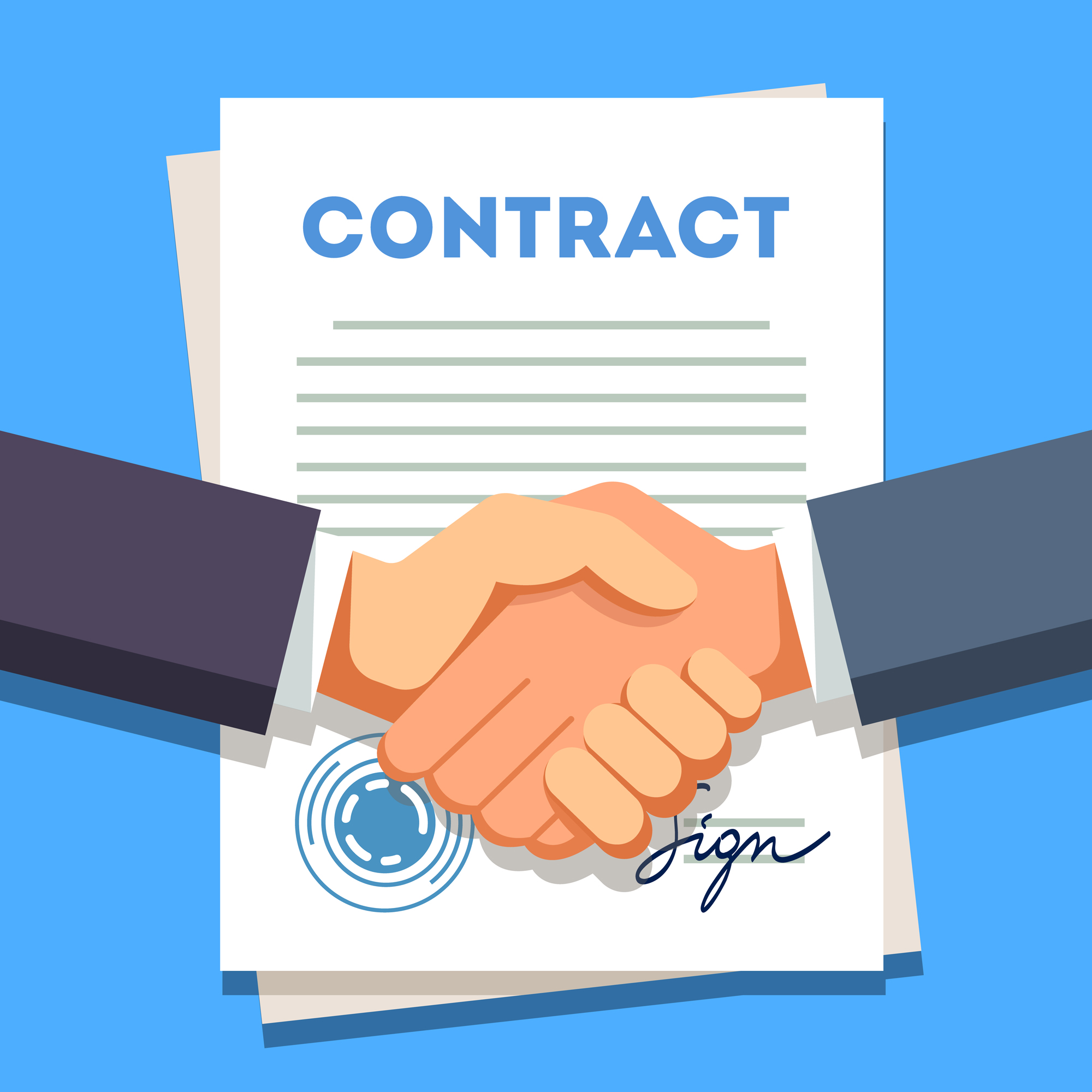 Contract and NDA management screenshot